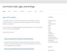 Tablet Screenshot of loufranco.com